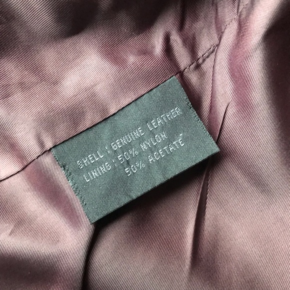 Guess Dark Brown Genuine Leather Jacket, Small - Picture 7 of 7